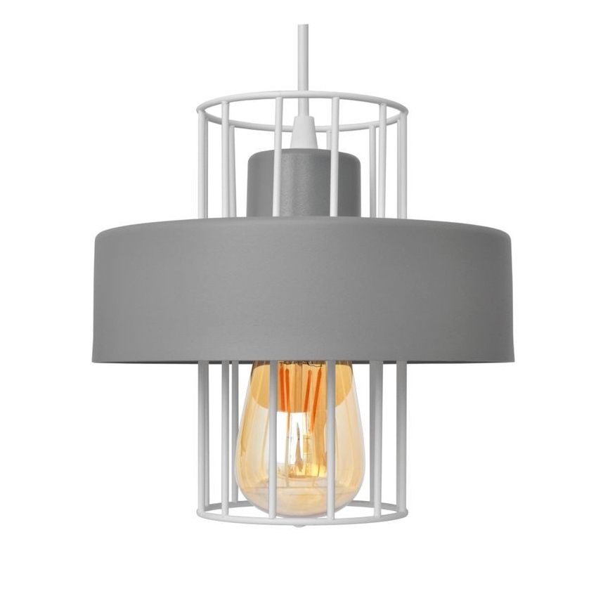 Пендел VOLTA 3xE27/15W/230V Ø 42 см сив