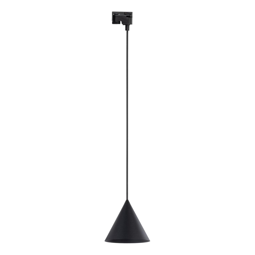 Пендел за 1-фазна релсова система CONO 1xE27/15W/230V черен