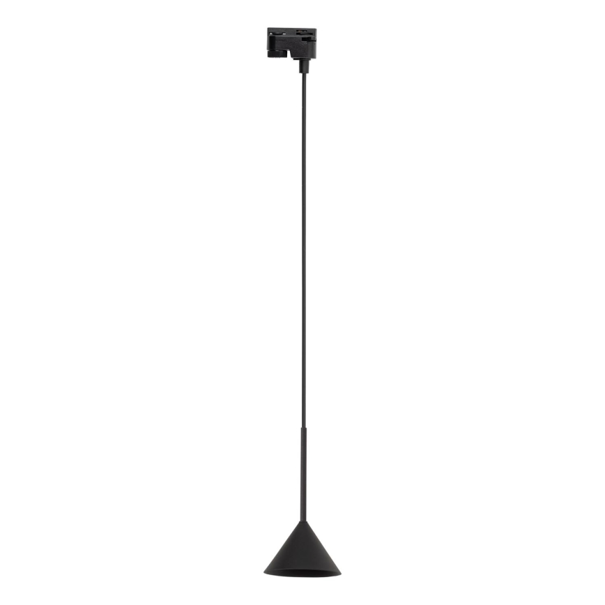 Пендел за 1-фазна релсова система CONO MINI 1xGU10/10W/230V черен