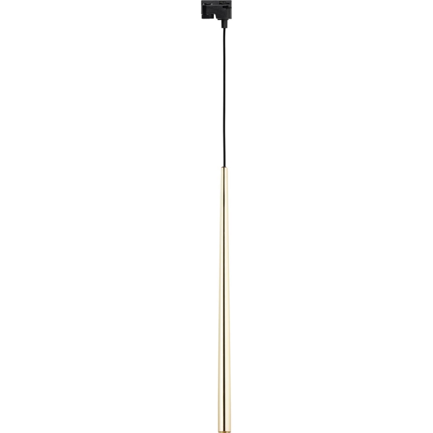 Пендел за 1-фазна релсова система PIANO 1xG9/8W/230V златист/черен