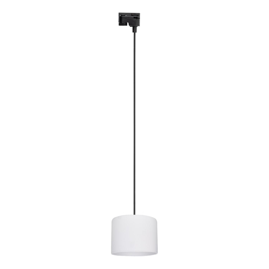 Пендел за 1-фазна релсова система TRACER 1xE27/15W/230V Ø 20 см черен/бял