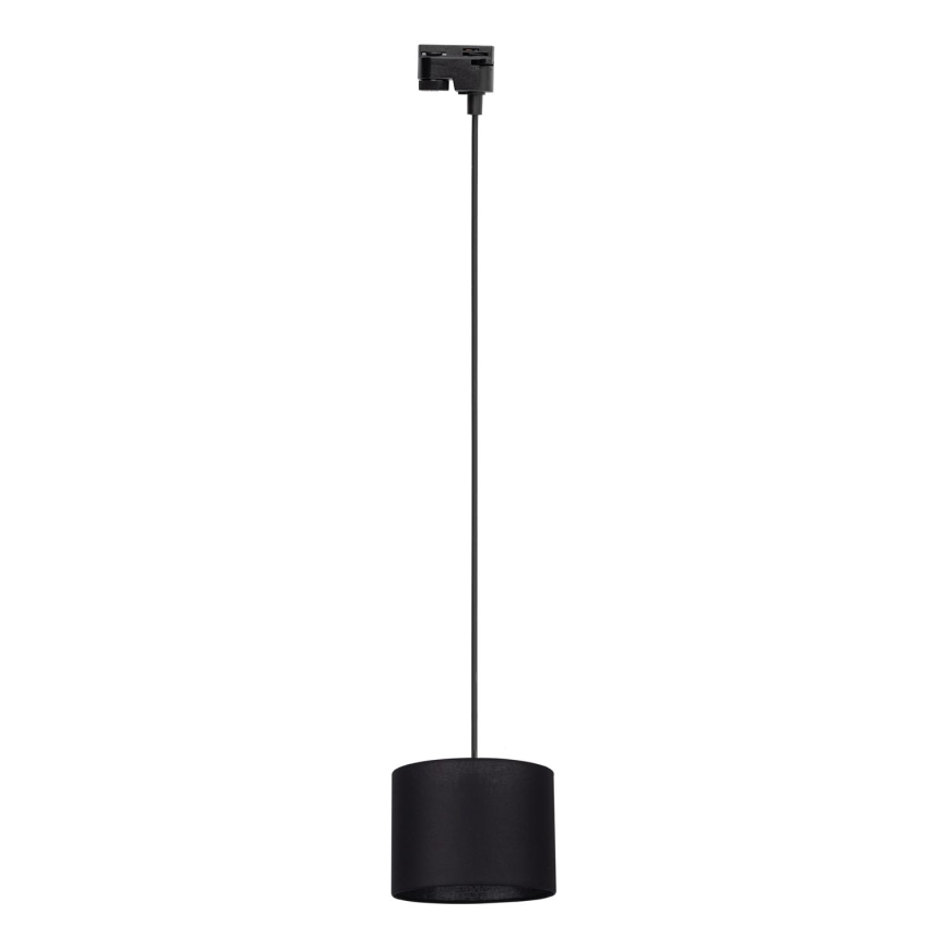 Пендел за 1-фазна релсова система TRACER 1xE27/15W/230V Ø 20 см черен