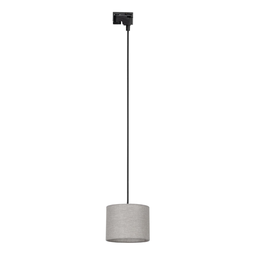 Пендел за 1-фазна релсова система TRACER 1xE27/15W/230V Ø 20 см черен/сив
