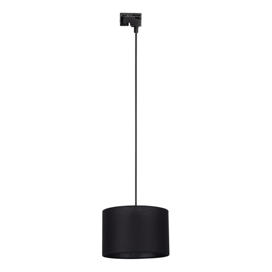 Пендел за 1-фазна релсова система TRACER 1xE27/15W/230V Ø 30 см черен