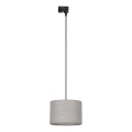 Пендел за 1-фазна релсова система TRACER 1xE27/15W/230V Ø 30 см черен/сив