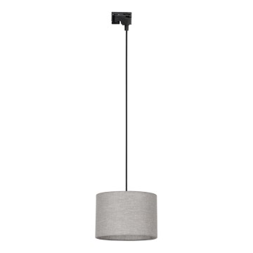 Пендел за 1-фазна релсова система TRACER 1xE27/15W/230V Ø 30 см черен/сив