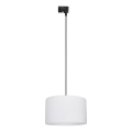 Пендел за 1-фазна релсова система TRACER 1xE27/15W/230V Ø 38 см черен/бял