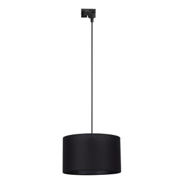 Пендел за 1-фазна релсова система TRACER 1xE27/15W/230V Ø 38 см черен