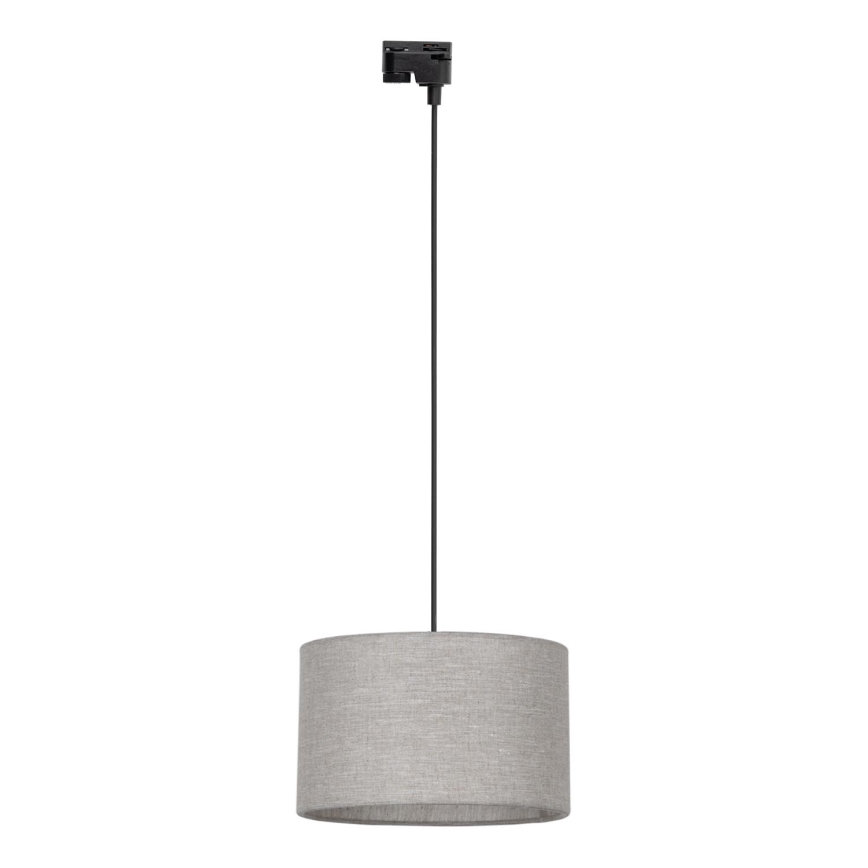 Пендел за 1-фазна релсова система TRACER 1xE27/15W/230V Ø 38 см черен/сив