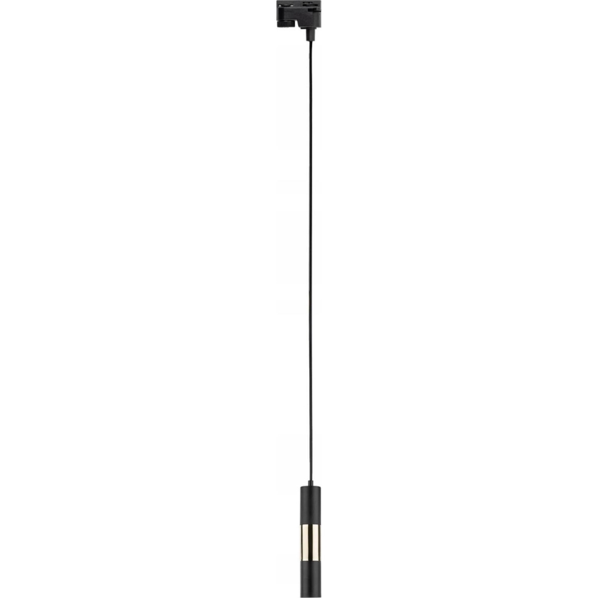 Пендел за 1-фазна релсова система TRACER 1xGU10/10W/230V черен/златист