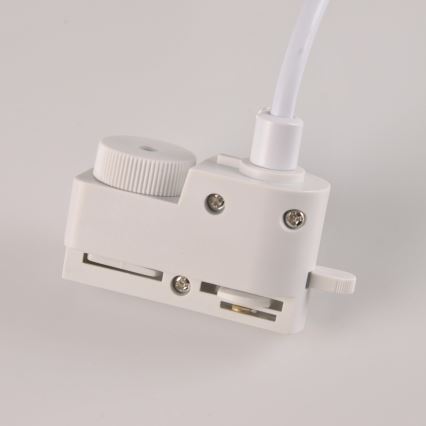 Пендел за релсова система MARIBEL 3xGU10/10W/230V + 1 м релса система бял