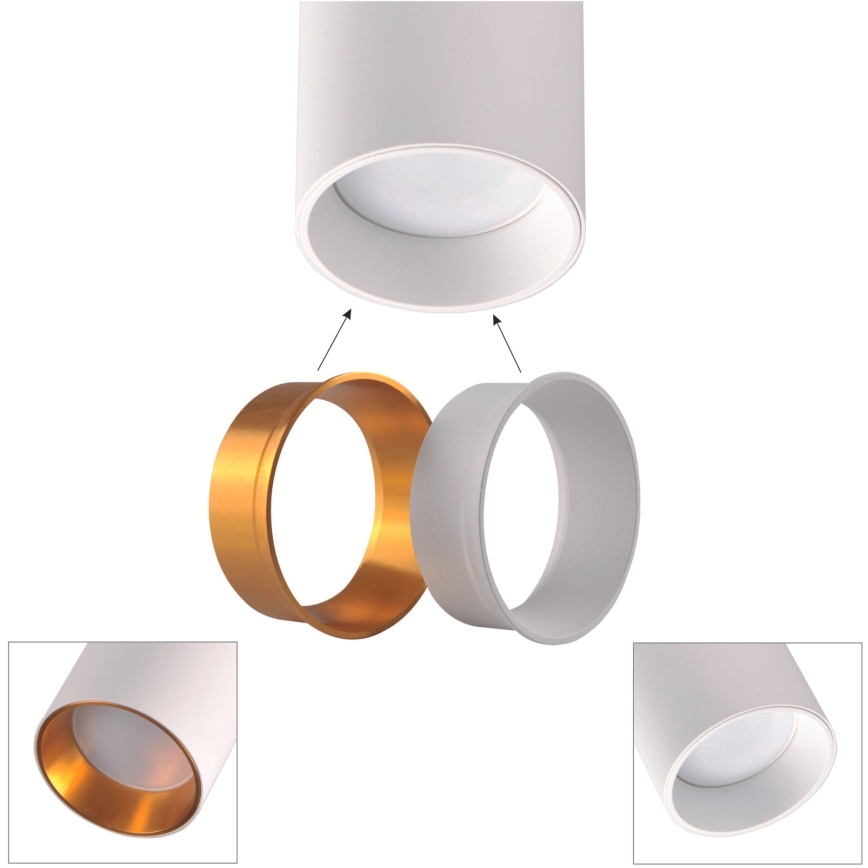 Пендел за релсова система MARIBEL 3xGU10/10W/230V + 1 м релса система бял