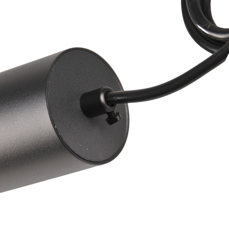 Пендел за релсова система MARIBEL 3xGU10/10W/230V + 1 м релса система черен