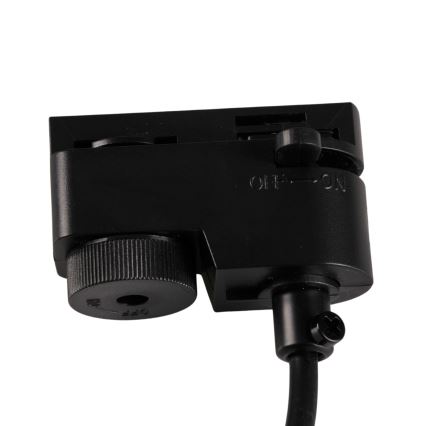 Пендел за релсова система MARIBEL 3xGU10/10W/230V + 1 м релса система черен