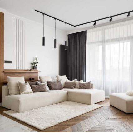 Пендел за релсова система ПАРИЖ 1xGU10/10W/230V черен