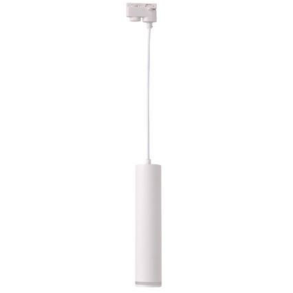 Пендел за релсова система ПАРИЖ 3xGU10/10W/230V + 1 м релса система бял