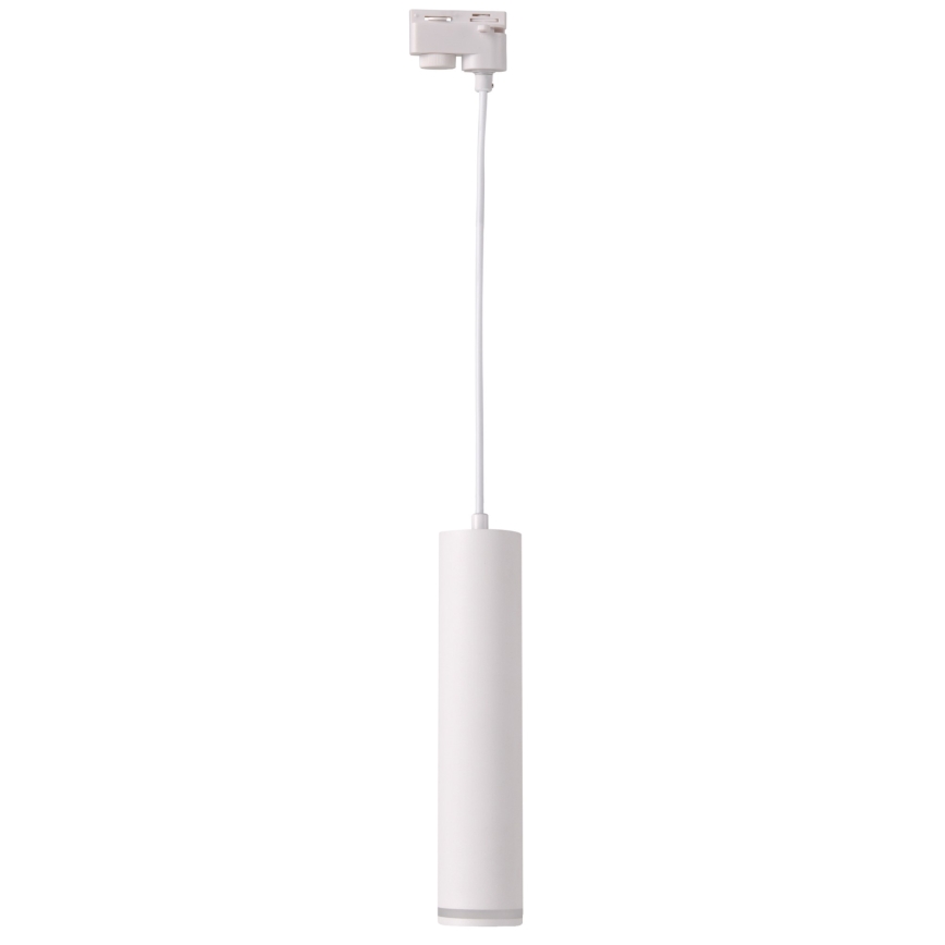 Пендел за релсова система ПАРИЖ 3xGU10/10W/230V + 1 м релса система бял