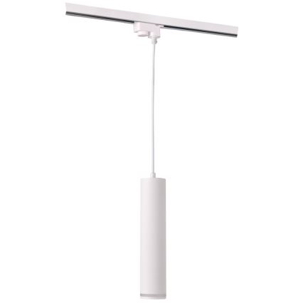 Пендел за релсова система ПАРИЖ 3xGU10/10W/230V + 1 м релса система бял