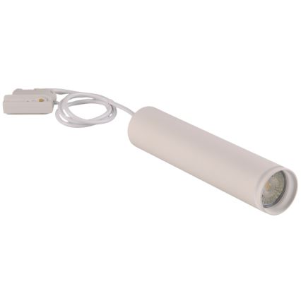 Пендел за релсова система ПАРИЖ 3xGU10/10W/230V + 1 м релса система бял