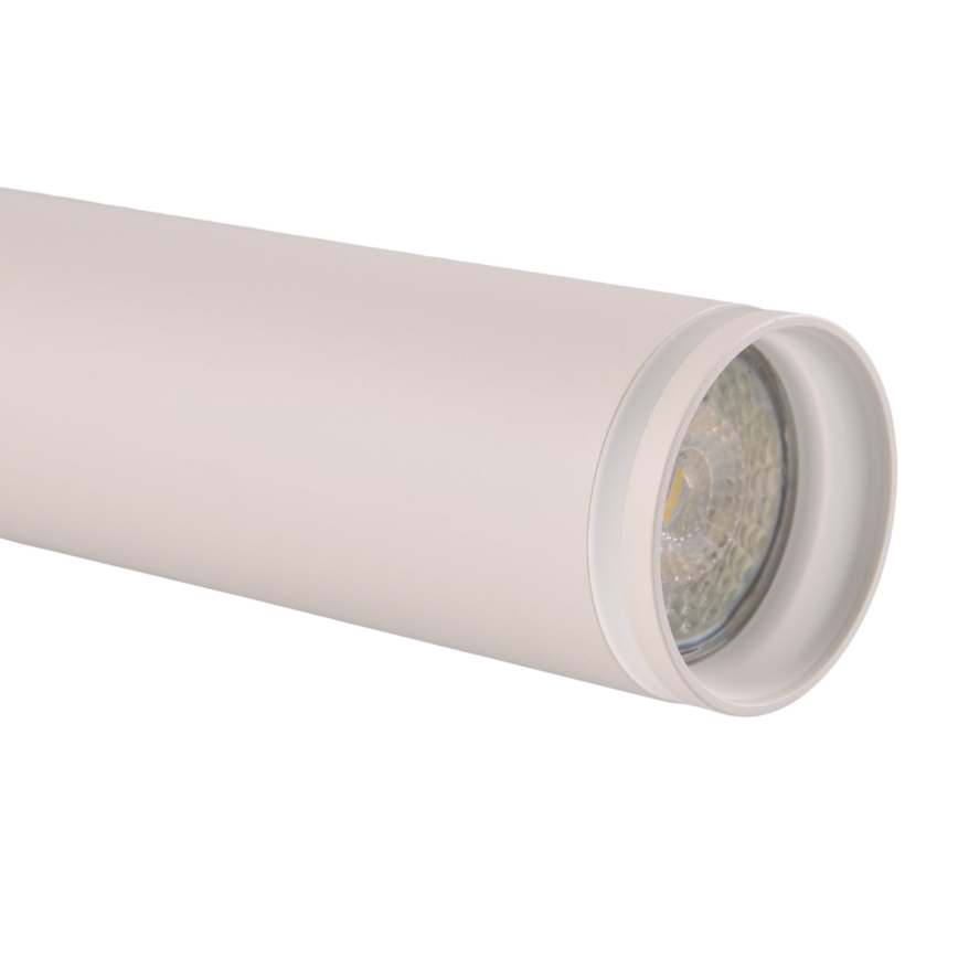 Пендел за релсова система ПАРИЖ 3xGU10/10W/230V + 1 м релса система бял