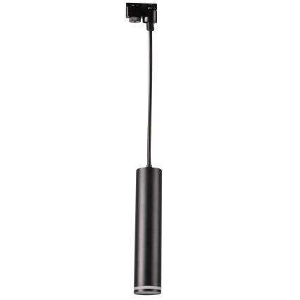 Пендел за релсова система ПАРИЖ 3xGU10/10W/230V + 1 м релса система черен