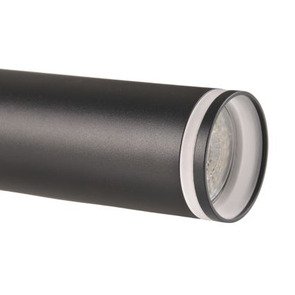 Пендел за релсова система ПАРИЖ 3xGU10/10W/230V + 1 м релса система черен