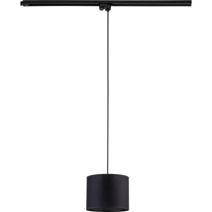 Пендел за 1-фазна релсова система TRACER 1xE27/15W/230V Ø 20 см черен