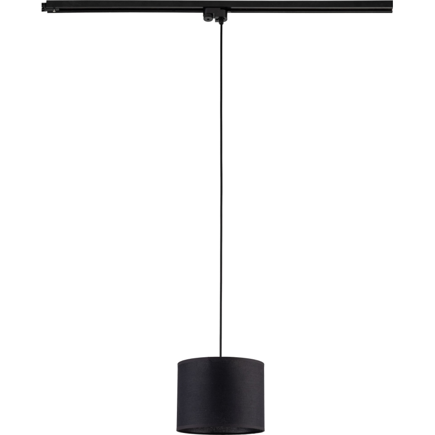 Пендел за 1-фазна релсова система TRACER 1xE27/15W/230V Ø 20 см черен