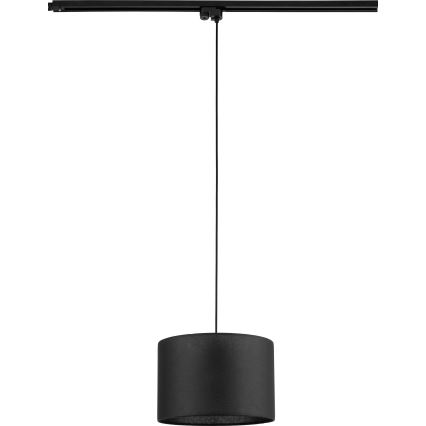 Пендел за 1-фазна релсова система TRACER 1xE27/15W/230V Ø 30 см черен