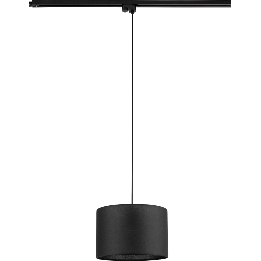 Пендел за 1-фазна релсова система TRACER 1xE27/15W/230V Ø 30 см черен