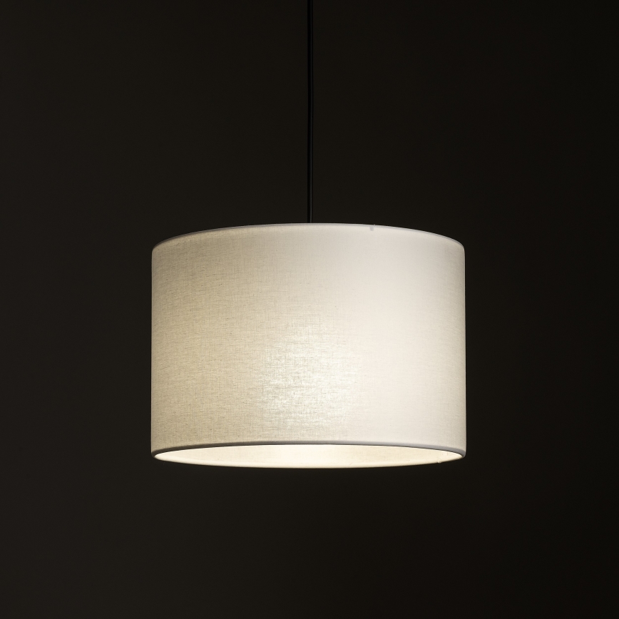 Пендел за 1-фазна релсова система TRACER 1xE27/15W/230V Ø 30 см черен/бял