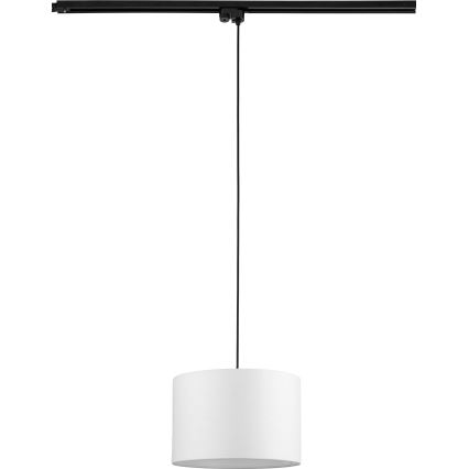 Пендел за 1-фазна релсова система TRACER 1xE27/15W/230V Ø 30 см черен/бял