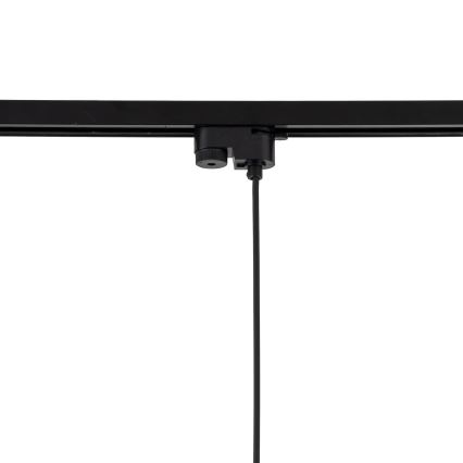 Пендел за 1-фазна релсова система TRACER 1xE27/15W/230V Ø 38 см черен/кафяв