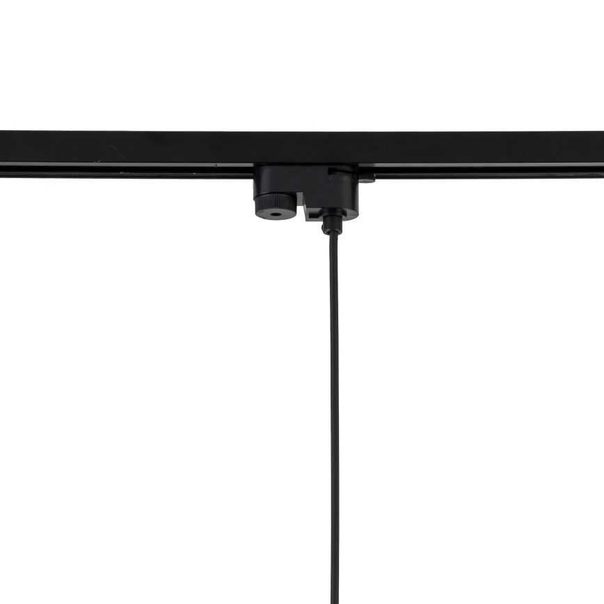 Пендел за 1-фазна релсова система TRACER 1xE27/15W/230V Ø 38 см черен/кафяв