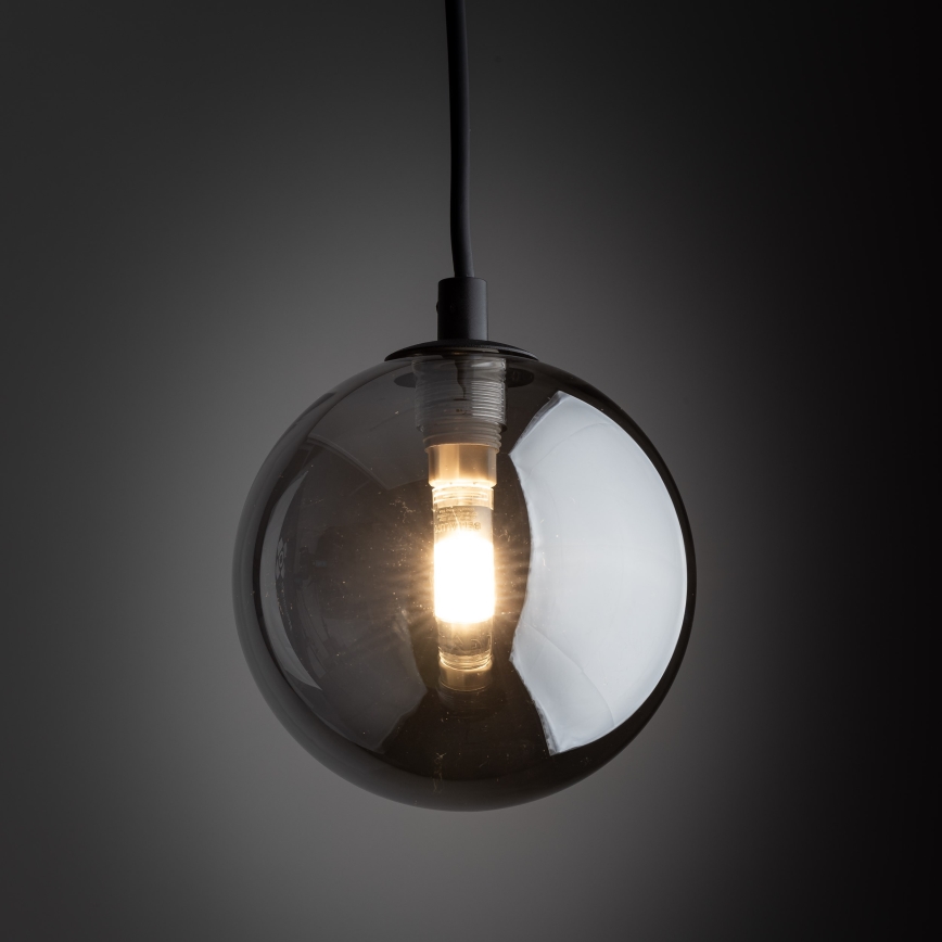 Пендел за 1-фазна релсова система TRACER 1xG9/8W/230V черен/опушен черен