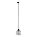 Пендел За трифазна релсова система CUBUS 1xE27/15W/230V черен/опушен черен