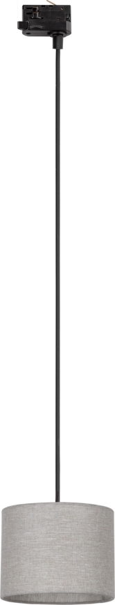 Пендел За трифазна релсова система TRACER 1xE27/15W/230V Ø 20 см черен/сив