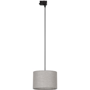 Пендел За трифазна релсова система TRACER 1xE27/15W/230V Ø 30 см черен/сив