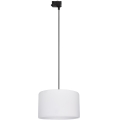Пендел За трифазна релсова система TRACER 1xE27/15W/230V Ø 38 см черен/бял