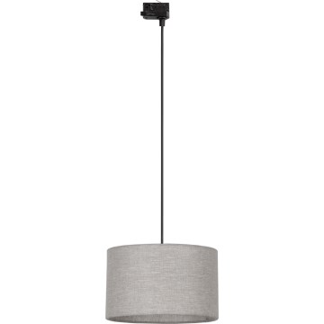 Пендел За трифазна релсова система TRACER 1xE27/15W/230V Ø 38 см черен/сив