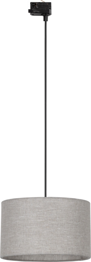 Пендел За трифазна релсова система TRACER 1xE27/15W/230V Ø 38 см черен/сив