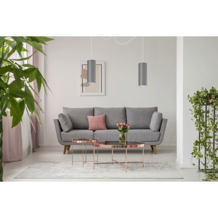 Пендел ZIK 2xE27/40W/230V паяк сив