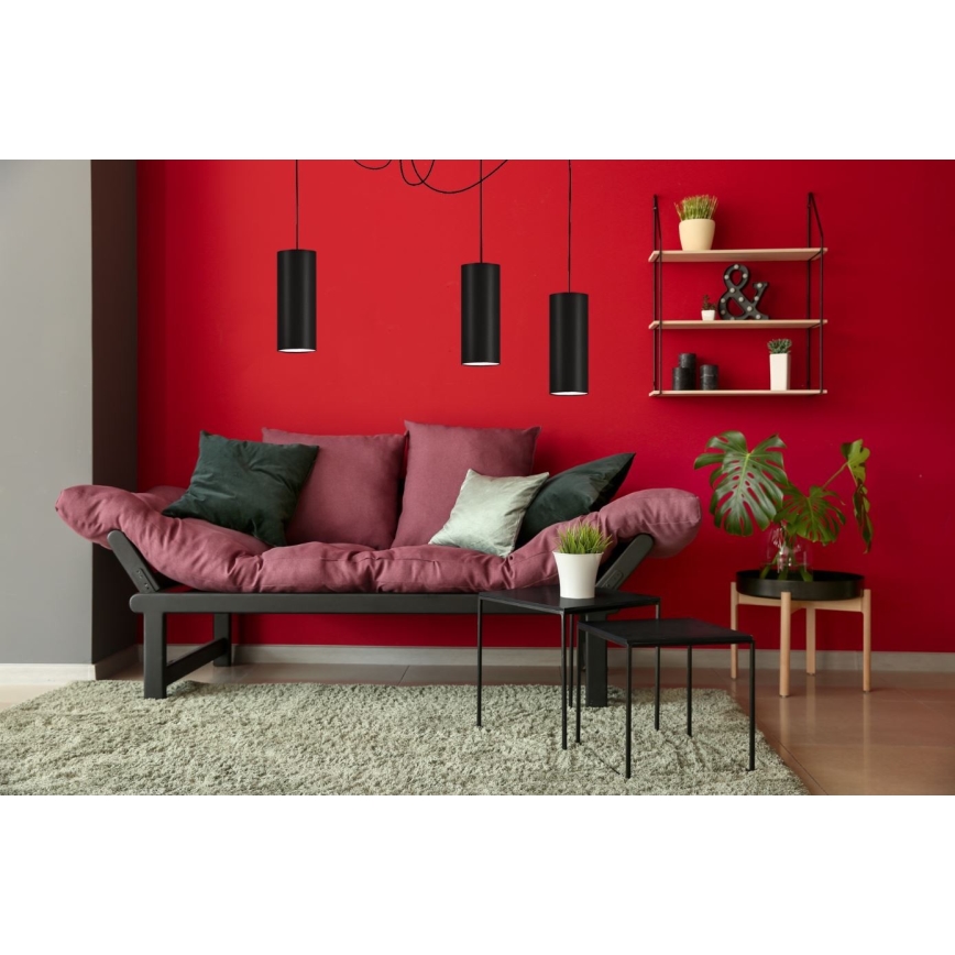 Пендел ZIK 3xE27/40W/230V паяк черен