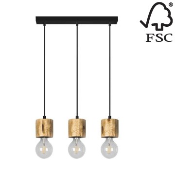 ПенделPINO 3xE27/60W/230V бор - FSC сертифициран