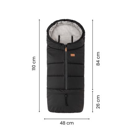 PETITE&MARS - Бебешки чувал 3 в 1 JIBOT светлосив