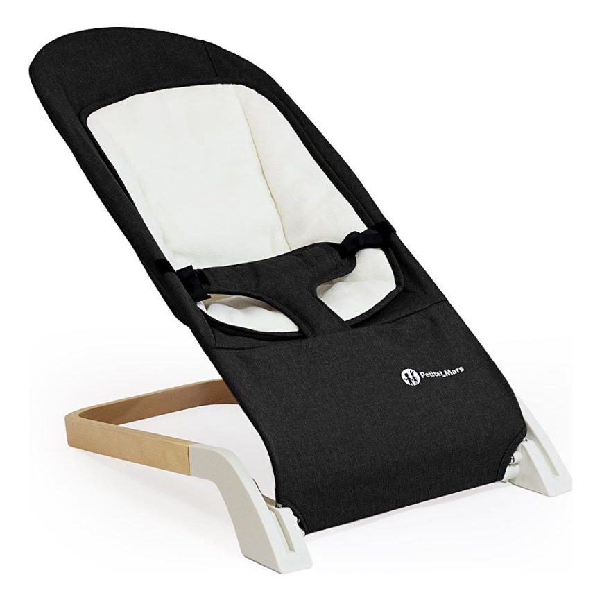 PETITE&MARS - Бебешки шезлонг CALMY черен