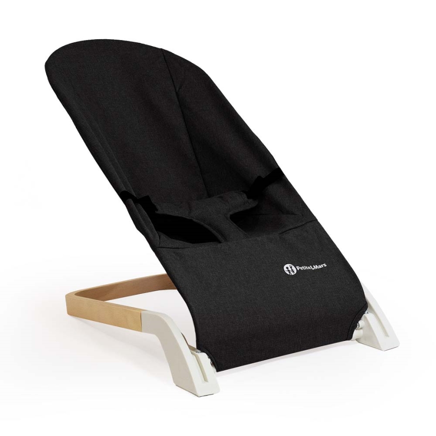 PETITE&MARS - Бебешки шезлонг CALMY черен