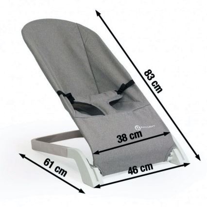 PETITE&MARS - Бебешки шезлонг CALMY черен