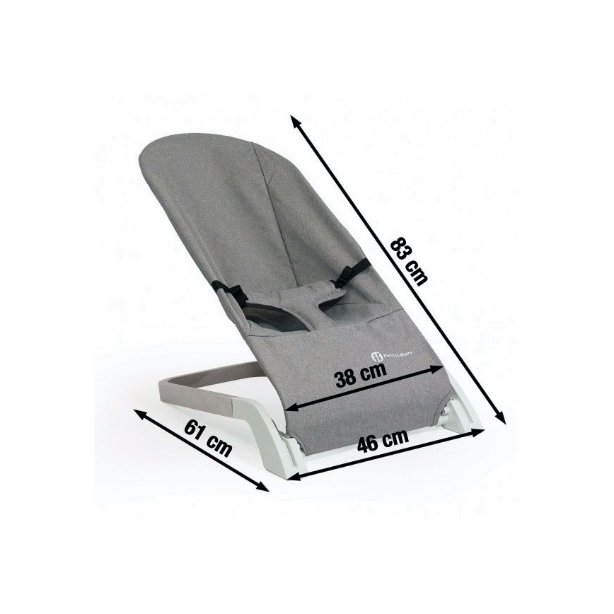 PETITE&MARS - Бебешки шезлонг CALMY черен