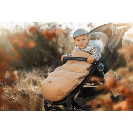 PETITE&MARS - Бебешко чувалче 4в1 COMFY Elegant Caramel/Beige кафяв